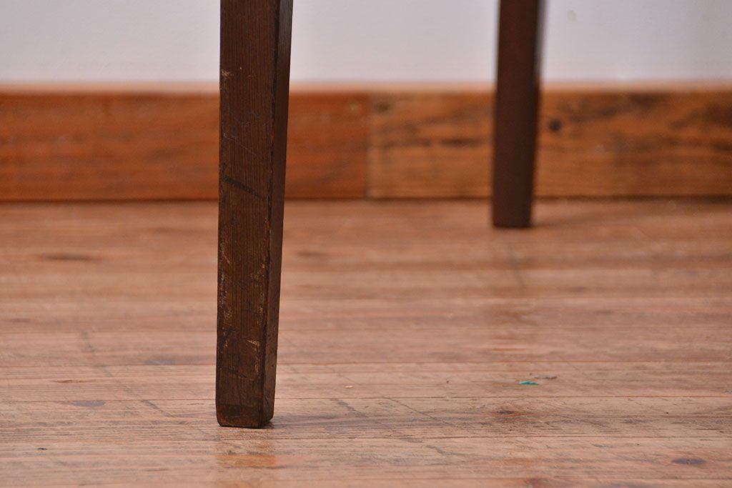 レトロ家具　昭和レトロ シンプルなダイニングテーブル(机、作業台)