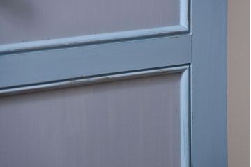 アンティークペイント 背の高い上質な両開きドア1対 (扉)