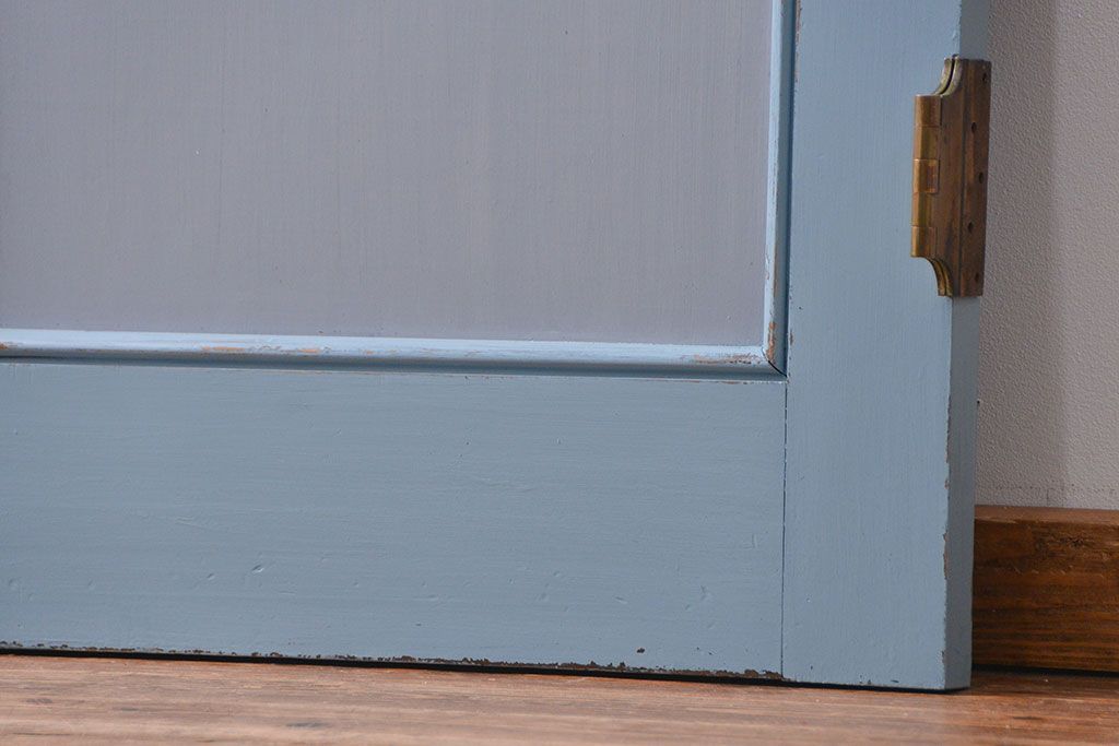 アンティークペイント 背の高い上質な両開きドア1対 (扉)