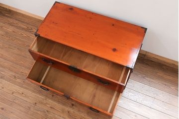 アンティーク家具　古民具・骨董 飛騨高山 衣装箪笥ローボード (時代箪笥、ローチェスト)