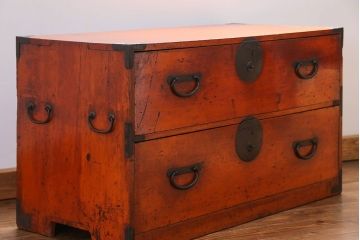 アンティーク家具　古民具・骨董 飛騨高山 衣装箪笥ローボード (時代箪笥、ローチェスト)