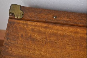 アンティーク家具　ドイツアンティーク 鉄脚付き 船トランクセンターテーブル