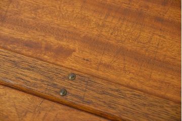 アンティーク家具　ドイツアンティーク 鉄脚付き 船トランクセンターテーブル