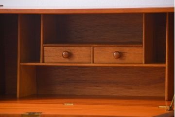 北欧家具 チーク材 シンプルな北欧ビンテージライティングビューロー