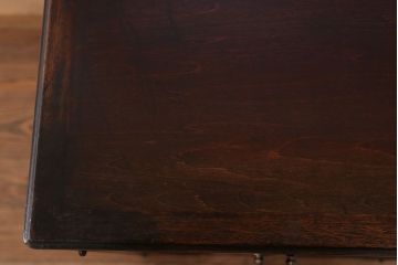 アンティーク家具　大正ロマン 古い木の上品なレコードケース (サイドキャビネット)