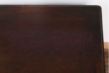 アンティーク家具　大正ロマン 古い木の上品なレコードケース (サイドキャビネット)
