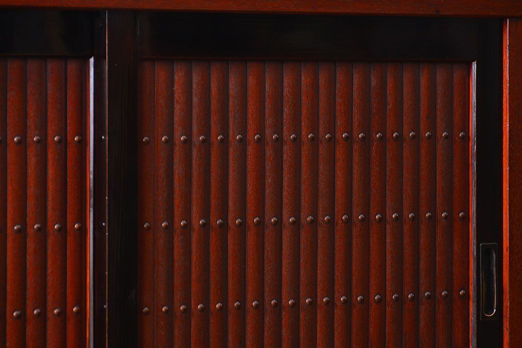 アンティーク家具 アンティーク 前面欅材!上質な六尺水屋箪笥