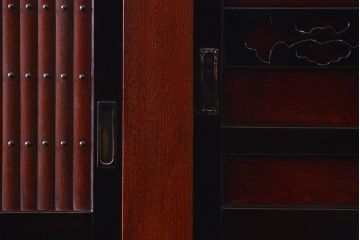 アンティーク家具 アンティーク 前面欅材!上質な六尺水屋箪笥