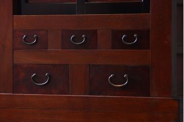 アンティーク家具 アンティーク 前面欅材!上質な六尺水屋箪笥