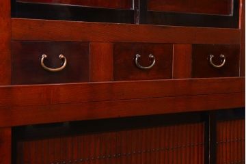 アンティーク家具 アンティーク 前面欅材!上質な六尺水屋箪笥