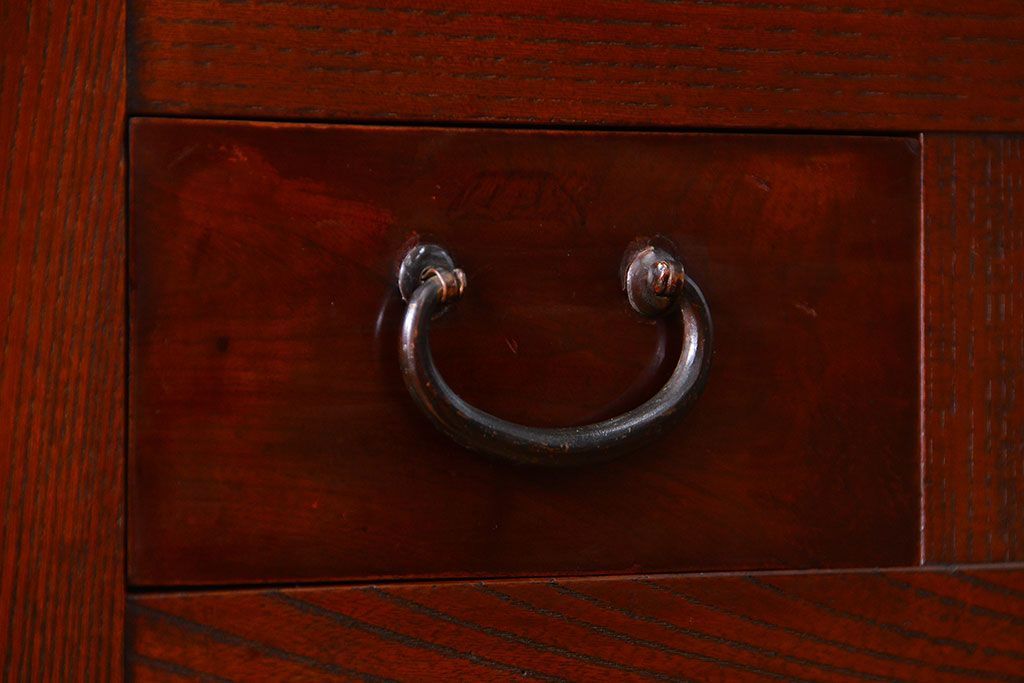 アンティーク家具 アンティーク 前面欅材!上質な六尺水屋箪笥