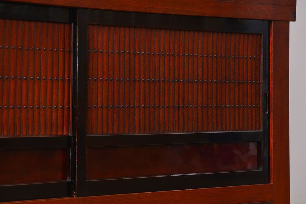 アンティーク家具 アンティーク 前面欅材!上質な六尺水屋箪笥