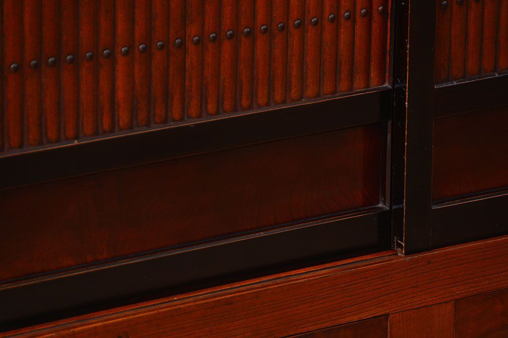 アンティーク家具 アンティーク 前面欅材!上質な六尺水屋箪笥