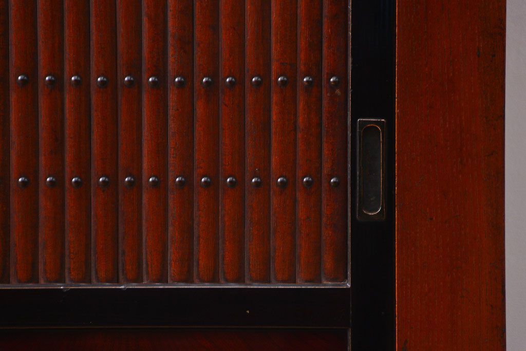 アンティーク家具 アンティーク 前面欅材!上質な六尺水屋箪笥