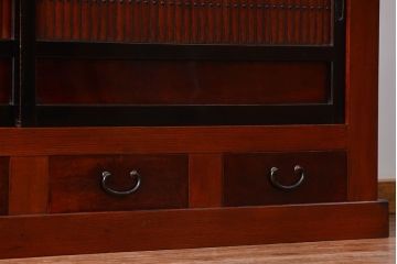 アンティーク家具 アンティーク 前面欅材!上質な六尺水屋箪笥