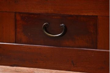 アンティーク家具 アンティーク 前面欅材!上質な六尺水屋箪笥