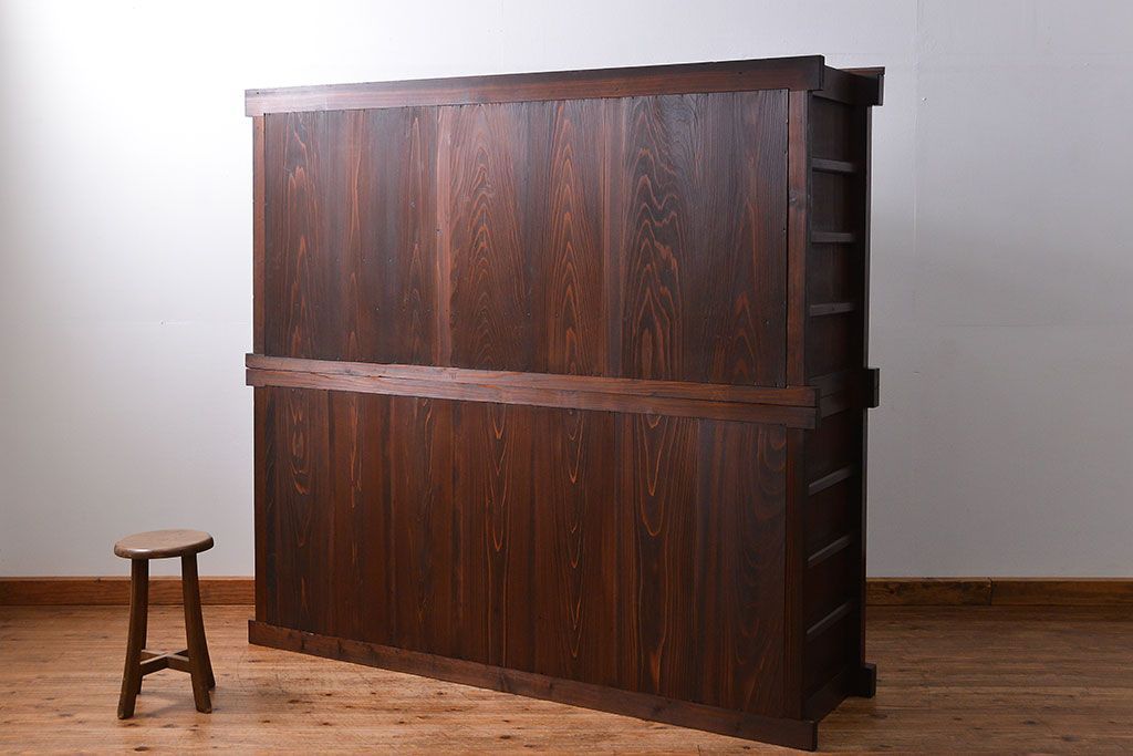 アンティーク家具 アンティーク 前面欅材!上質な六尺水屋箪笥