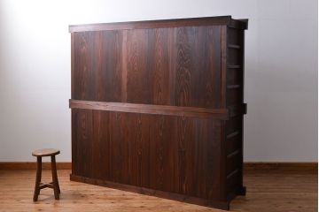 アンティーク家具 アンティーク 前面欅材!上質な六尺水屋箪笥