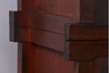 アンティーク家具 アンティーク 前面欅材!上質な六尺水屋箪笥