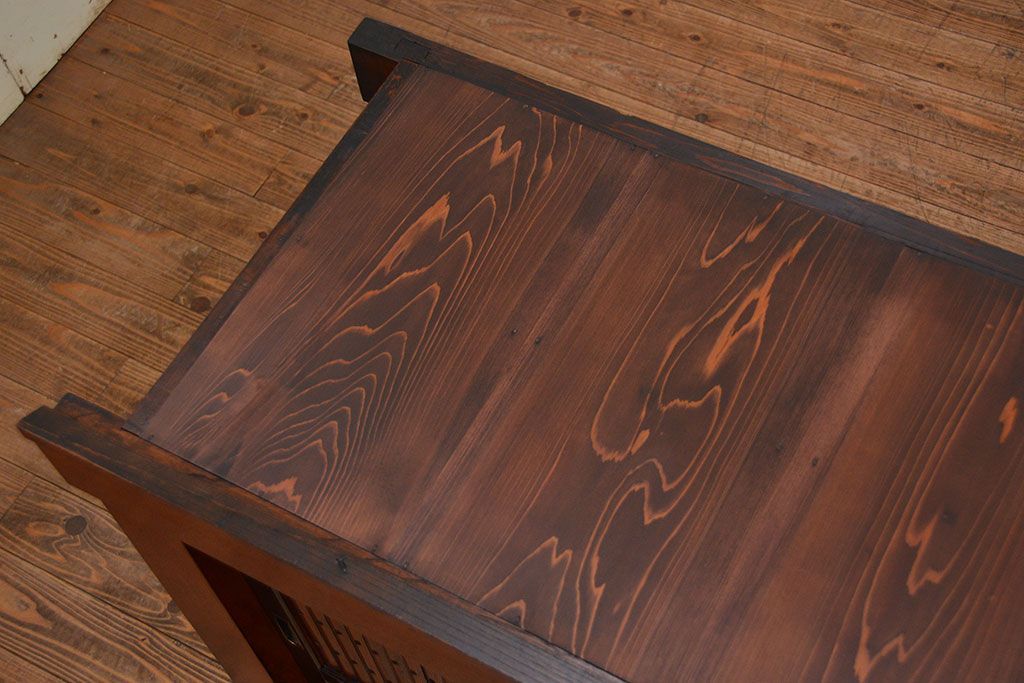 アンティーク家具 アンティーク 前面欅材!上質な六尺水屋箪笥