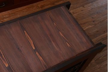 アンティーク家具 アンティーク 前面欅材!上質な六尺水屋箪笥