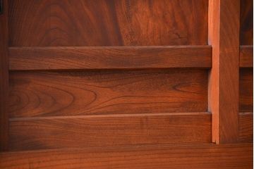 アンティーク家具　古民具・骨董 前面・側面総欅材!六尺　特別注文造りの水屋箪笥(1)