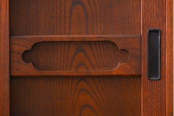 アンティーク家具　古民具・骨董 前面・側面総欅材!六尺　特別注文造りの水屋箪笥(1)