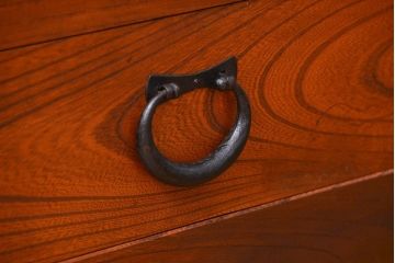 アンティーク家具　古民具・骨董 前面・側面総欅材!六尺　特別注文造りの水屋箪笥(1)