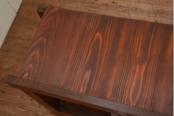 アンティーク家具　古民具・骨董 前面・側面総欅材!六尺　特別注文造りの水屋箪笥(1)