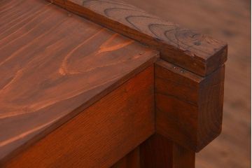 アンティーク家具　古民具・骨董 前面・側面総欅材!六尺　特別注文造りの水屋箪笥(1)