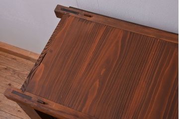 アンティーク家具　古民具・骨董 前面・側面総欅材!六尺　特別注文造りの水屋箪笥(1)