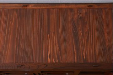 アンティーク家具　古民具・骨董 前面・側面総欅材!六尺　特別注文造りの水屋箪笥(1)