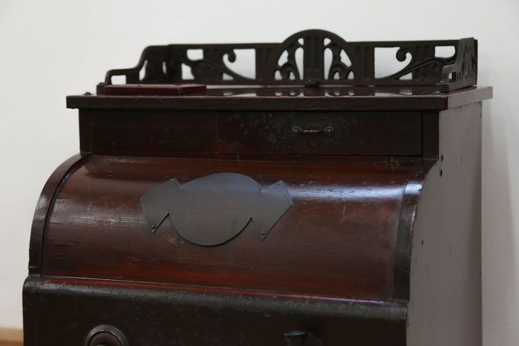 アンティーク雑貨　古民具・骨董 古い木のアンティークレジスター(金銭登録機)