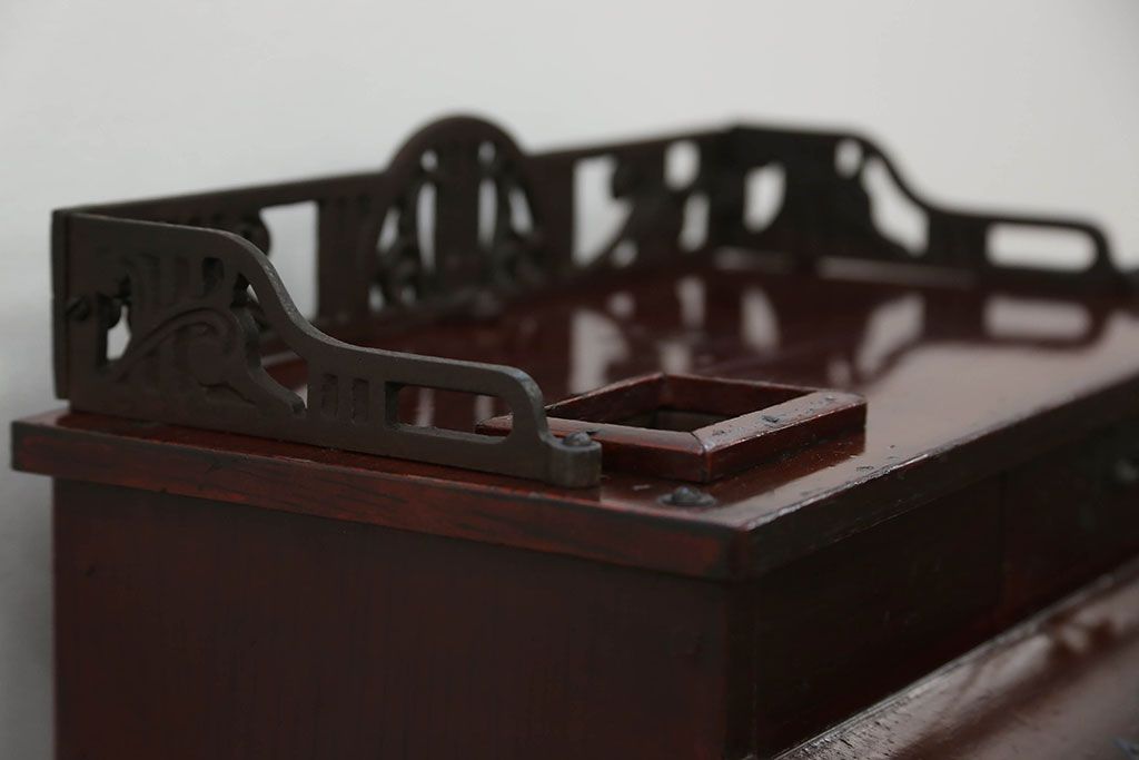 アンティーク雑貨　古民具・骨董 古い木のアンティークレジスター(金銭登録機)