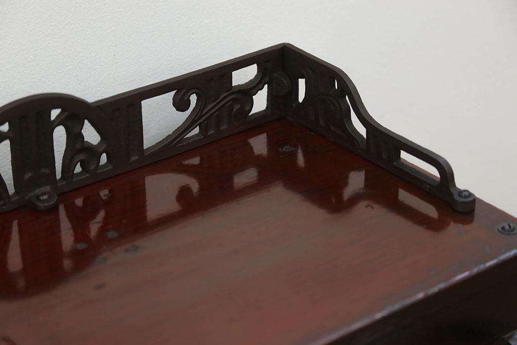 アンティーク雑貨　古民具・骨董 古い木のアンティークレジスター(金銭登録機)