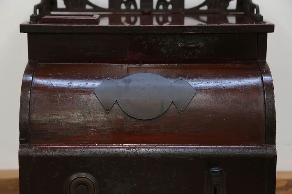 アンティーク雑貨　古民具・骨董 古い木のアンティークレジスター(金銭登録機)