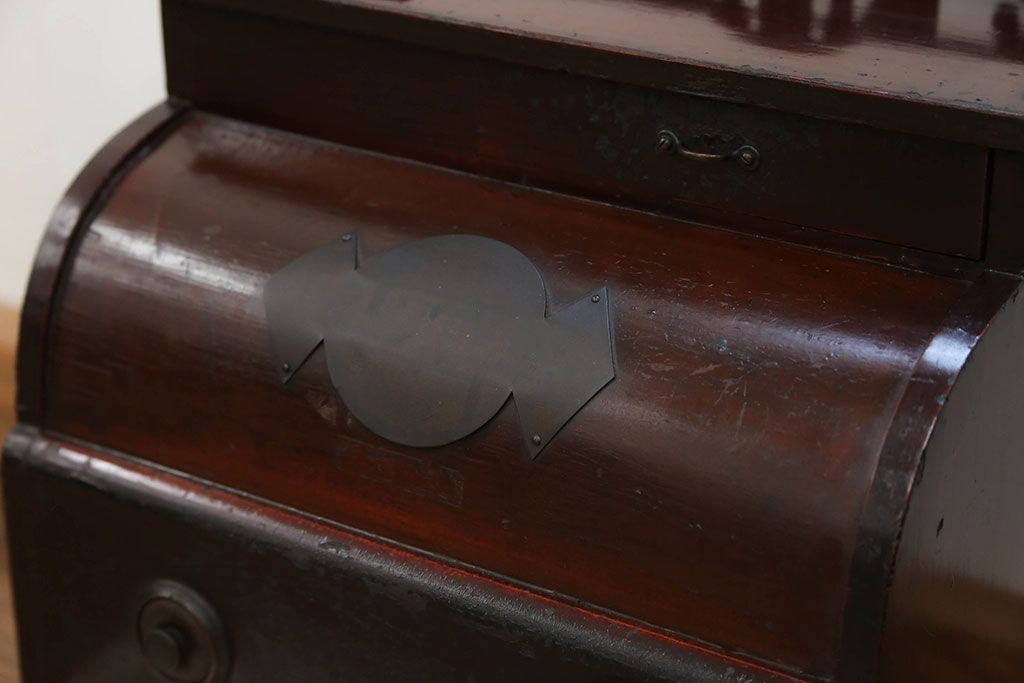 アンティーク雑貨　古民具・骨董 古い木のアンティークレジスター(金銭登録機)