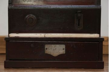 アンティーク雑貨　古民具・骨董 古い木のアンティークレジスター(金銭登録機)