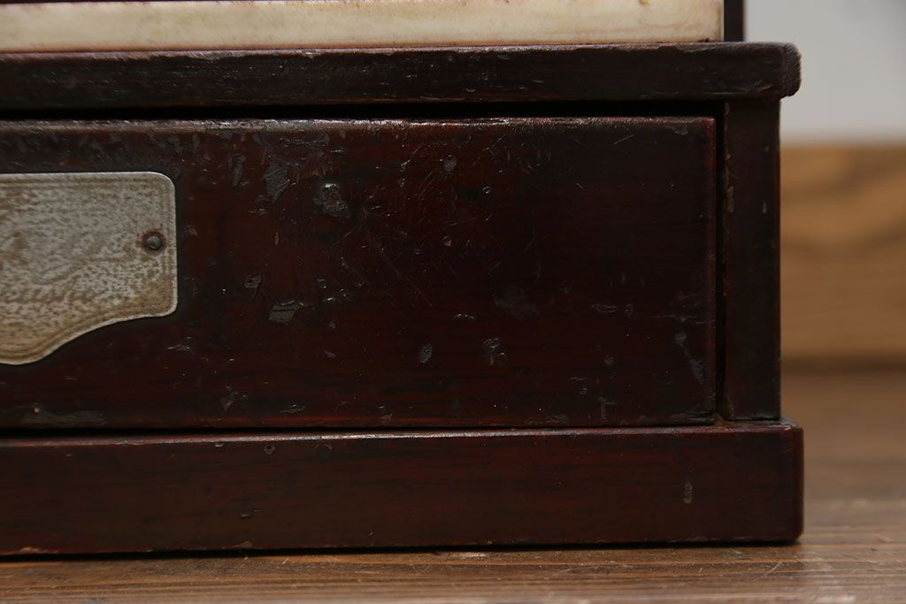 アンティーク雑貨　古民具・骨董 古い木のアンティークレジスター(金銭登録機)