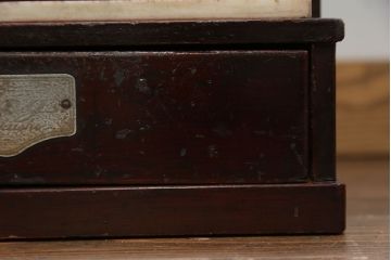 アンティーク雑貨　古民具・骨董 古い木のアンティークレジスター(金銭登録機)