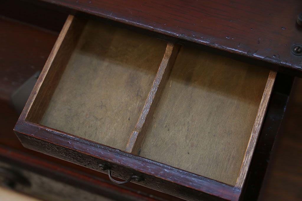 アンティーク雑貨　古民具・骨董 古い木のアンティークレジスター(金銭登録機)