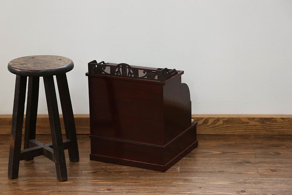 アンティーク雑貨　古民具・骨董 古い木のアンティークレジスター(金銭登録機)