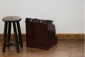 アンティーク雑貨　古民具・骨董 古い木のアンティークレジスター(金銭登録機)