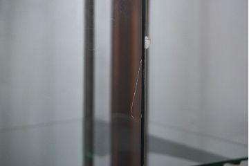 アンティーク家具　アンティーク 特大!タイル台付きの大きな六角ガラスケース(ショーケース)