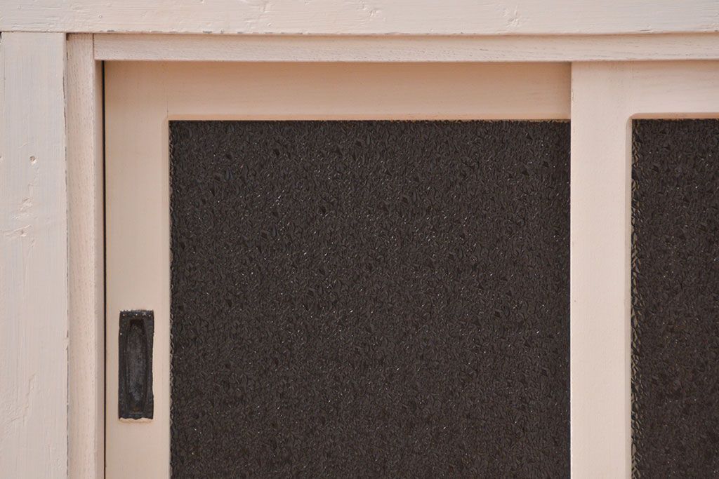 アンティーク家具　アンティーク 特大!タイル台付きの大きな六角ガラスケース(ショーケース)