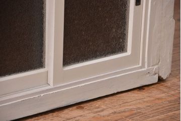 アンティーク家具　アンティーク 特大!タイル台付きの大きな六角ガラスケース(ショーケース)