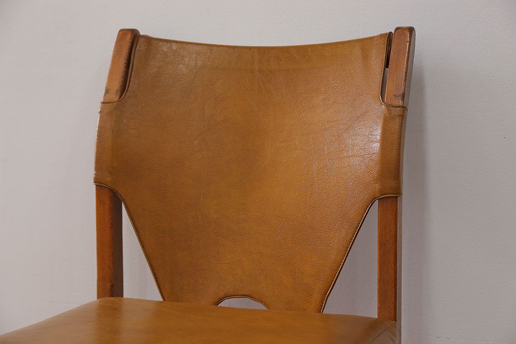 ヴィンテージ家具　昭和レトロ ビンテージマルニ シンプルな椅子(2) (チェア、イス)
