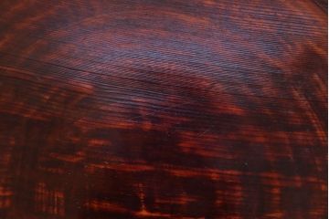 古民具・骨董 欅材一枚板 漆塗りの刳り貫き盆 (トレー)