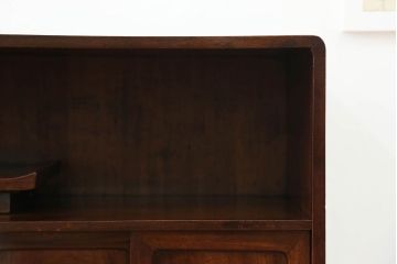 アンティーク家具　アンティーク 総クスノキ(楠)の重厚な高級茶箪笥