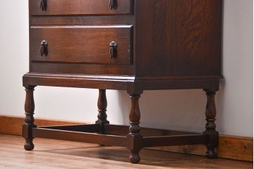 アンティーク家具　イギリスアンティーク オーク材の上質なライティングビューロー